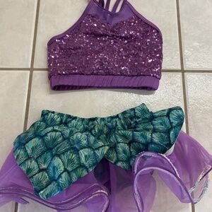 Mermaid dance costume